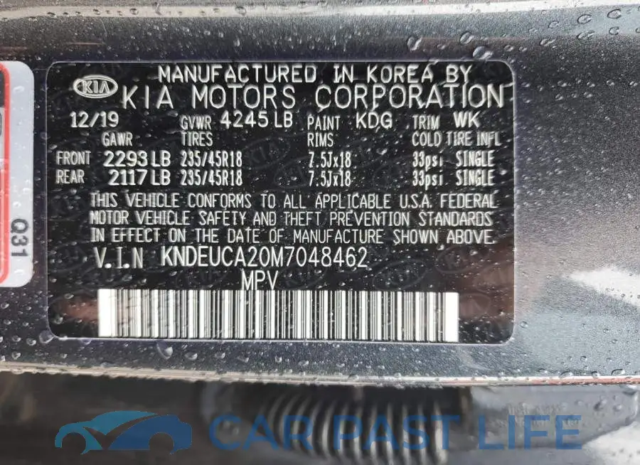 KNDEUCA20M7048462# 14