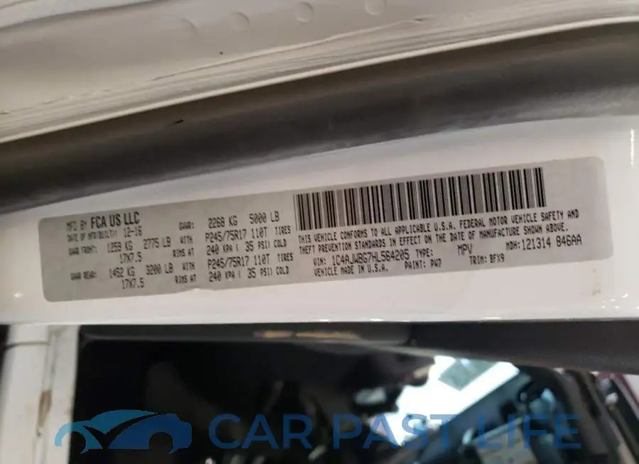 1C4AJWBG7HL564205# 12