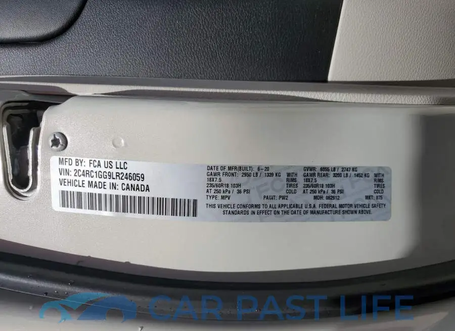 2C4RC1GG9LR246059# 14