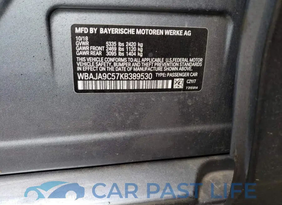 WBAJA9C57KB389530# 12