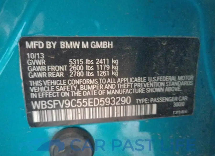 WBSFV9C55ED593290# 12