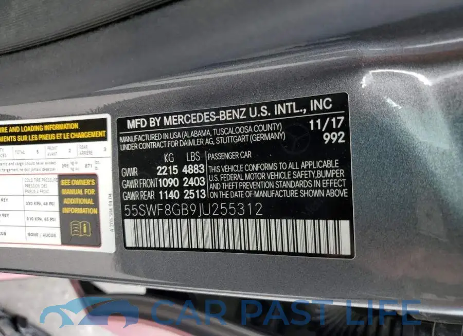 55SWF8GB9JU255312# 12
