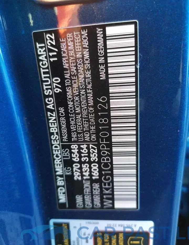 W1KEG1CB9PF018126# 13