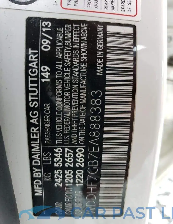 WDDHF7GB7EA888383# 12