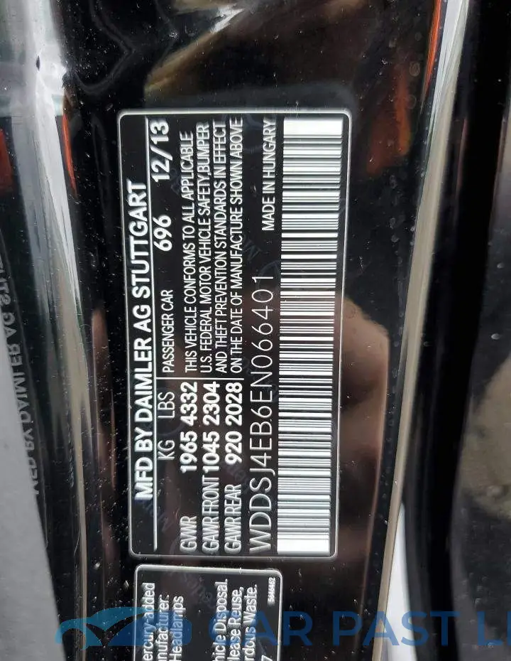 WDDSJ4EB6EN066401# 12