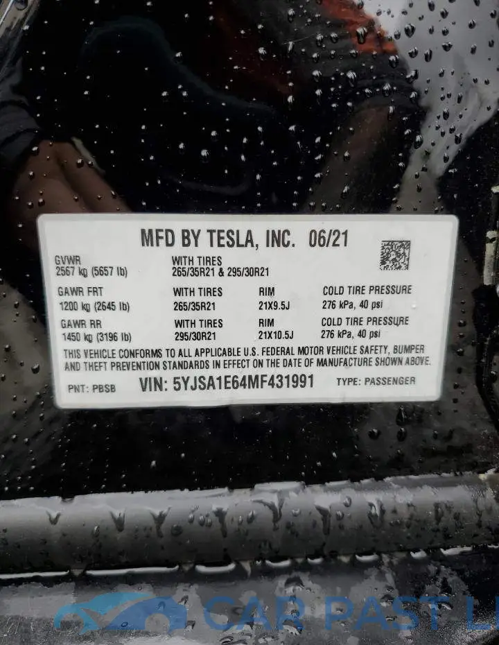5YJSA1E64MF431991# 12