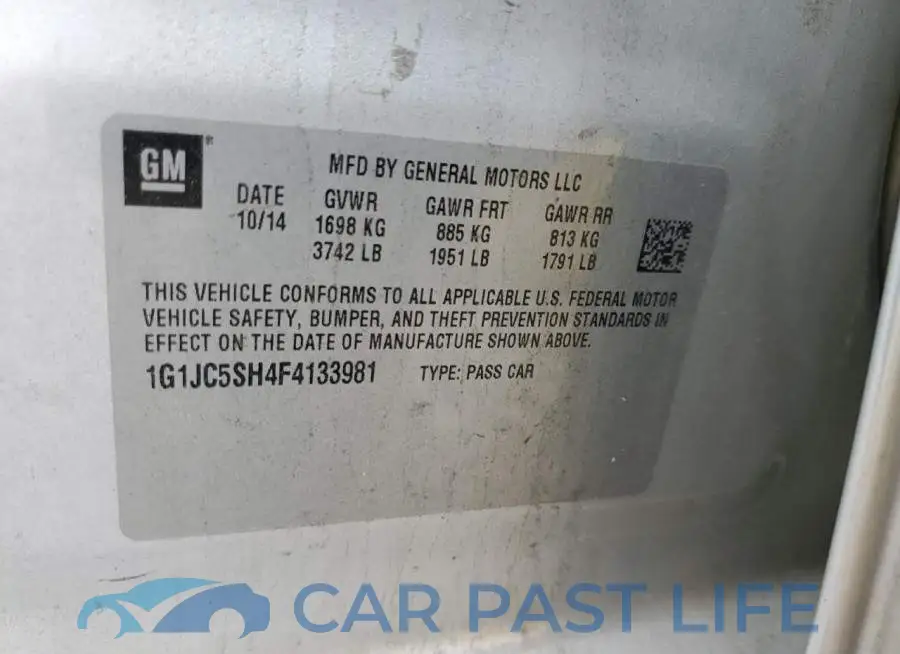 1G1JC5SH4F4133981# 12