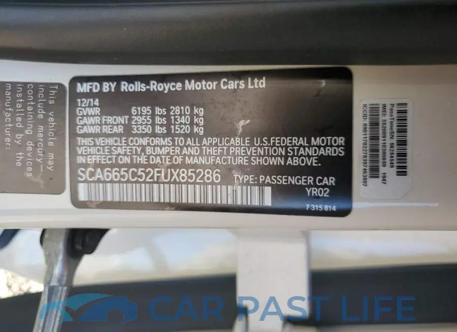 SCA665C52FUX85286# 12