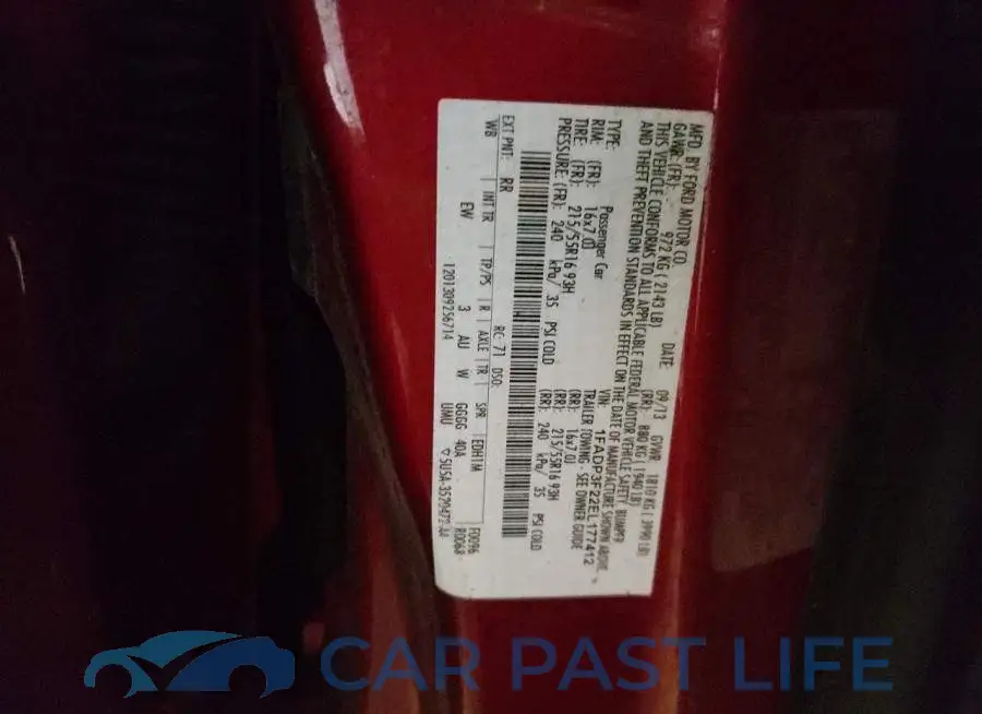 1FADP3F22EL177412# 12