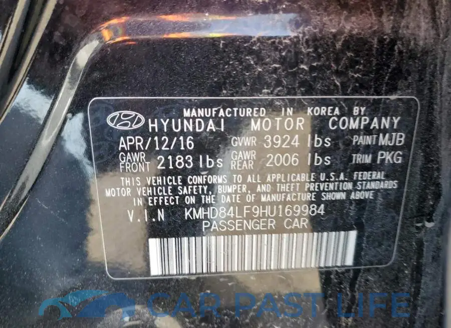 KMHD84LF9HU169984# 12