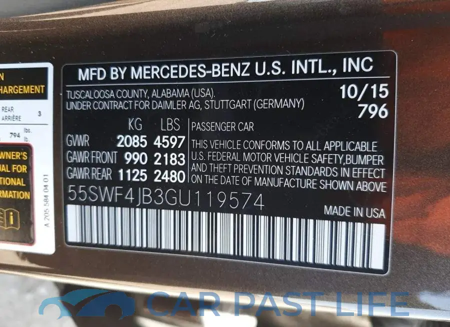 55SWF4JB3GU119574# 12