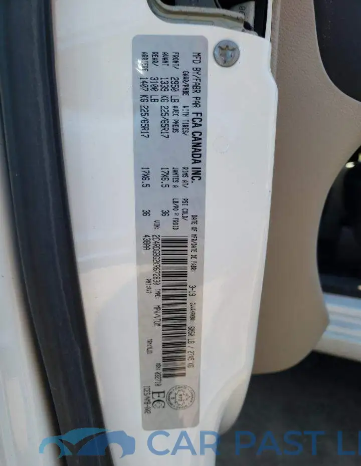 2C4RDGBG2KR672830# 13