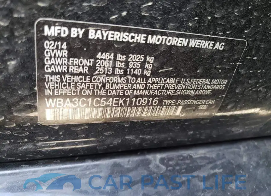 WBA3C1C54EK110916# 12