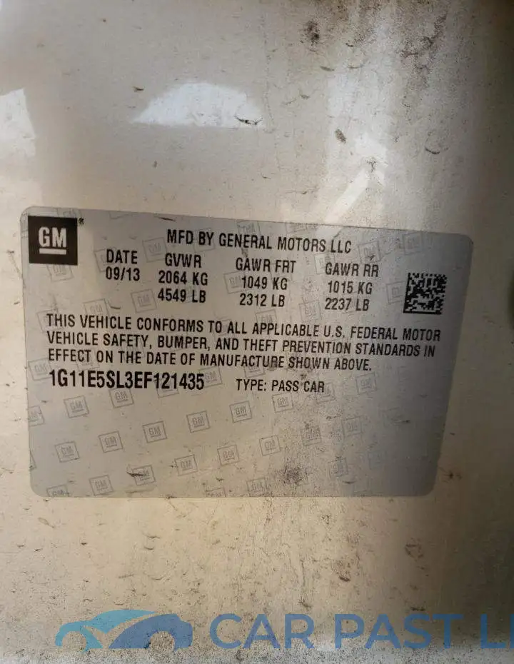 1G11E5SL3EF121435# 12