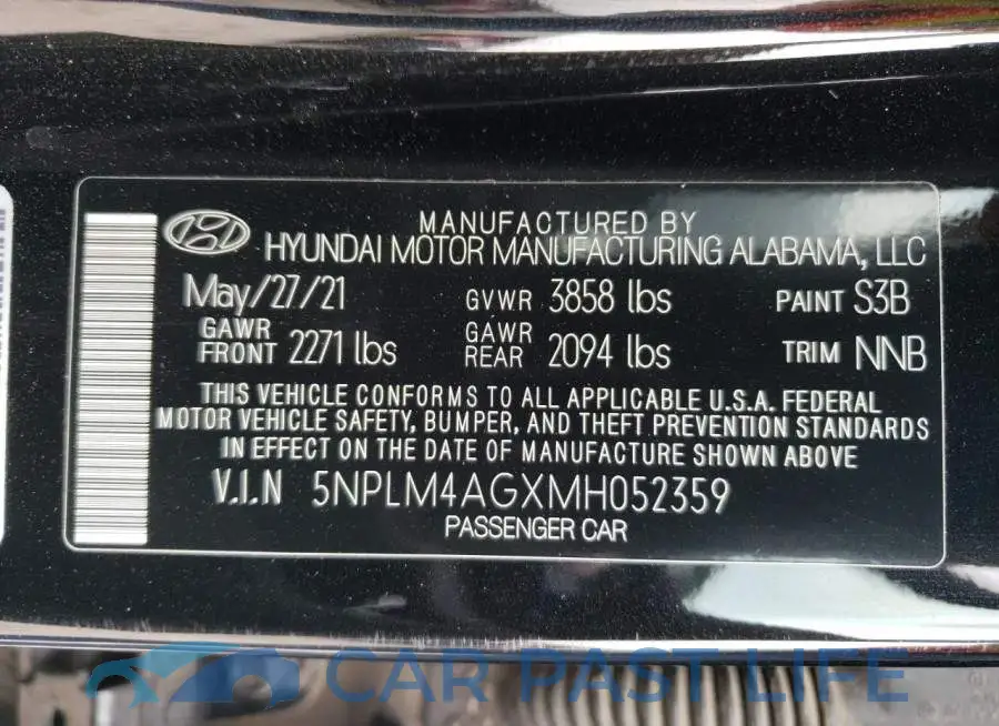 5NPLM4AGXMH052359# 12