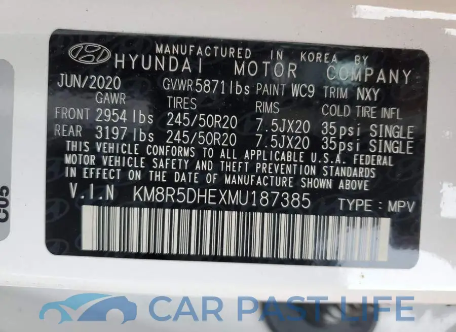 KM8R5DHEXMU187385# 13
