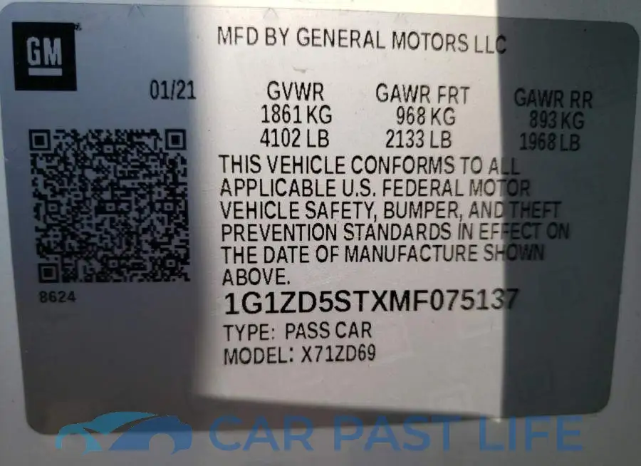 1G1ZD5STXMF075137# 12