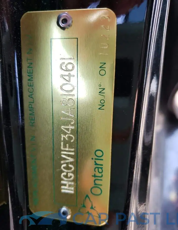 1HGCV1F34JA810461# 12