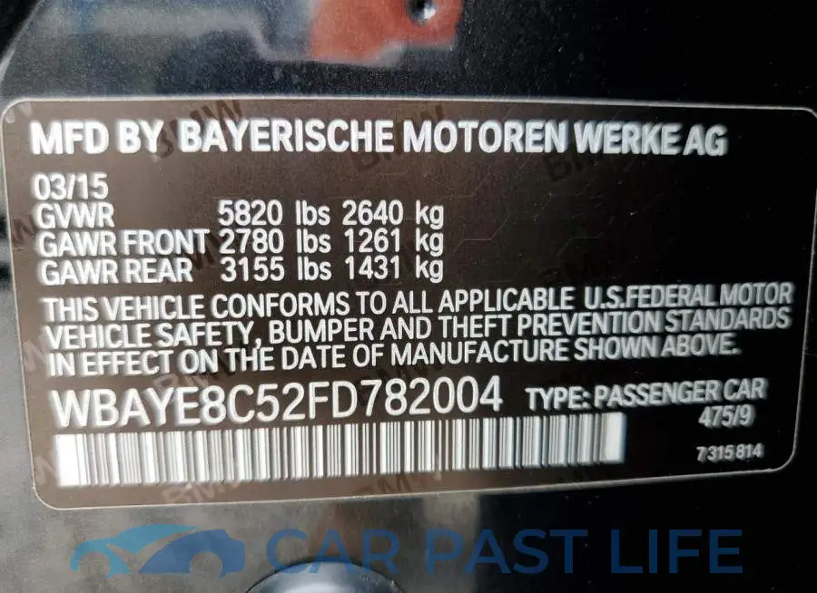 WBAYE8C52FD782004# 12