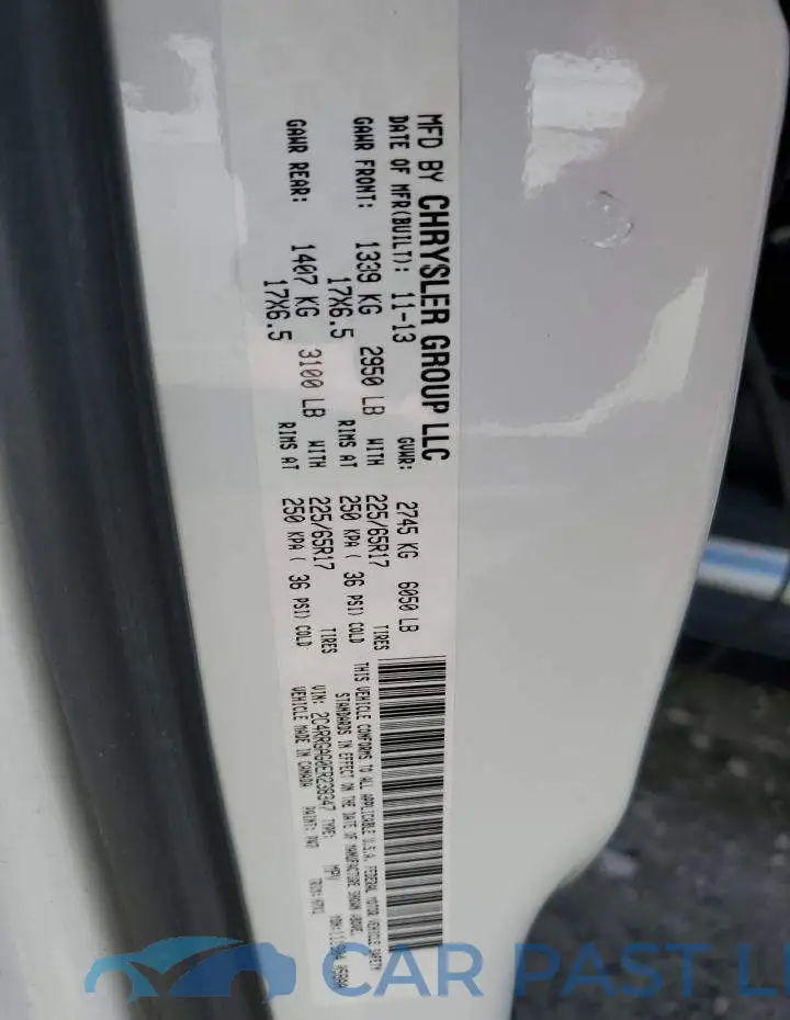 2C4RRGAG0ER238347# 14