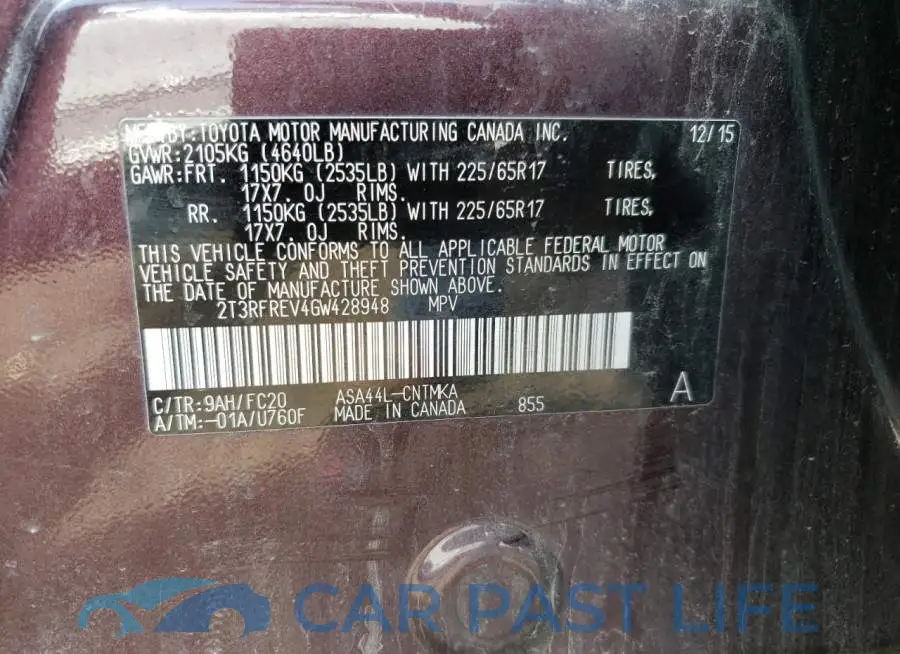 2T3RFREV4GW428948# 13