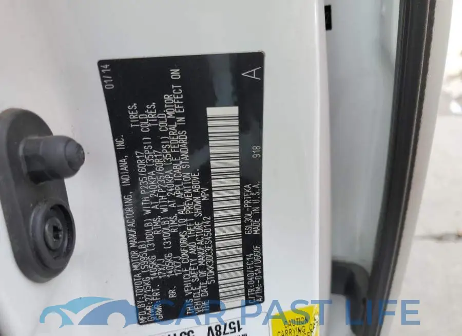 5TDKK3DC3ES450142# 12