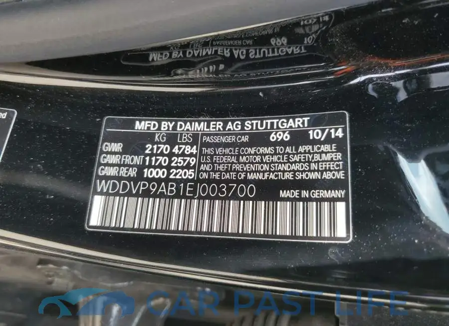 WDDVP9AB1EJ003700# 13