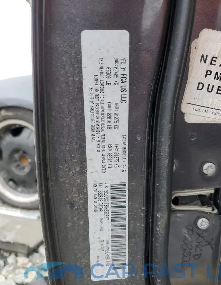 2C3CDXCT3GH222607# 12