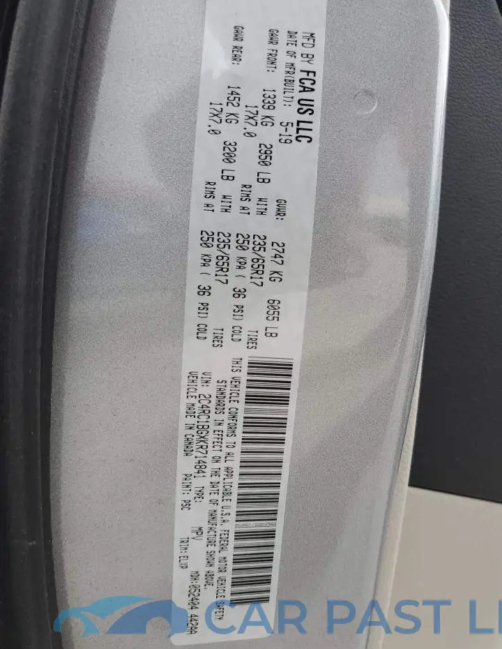 2C4RC1BGXKR714841# 13