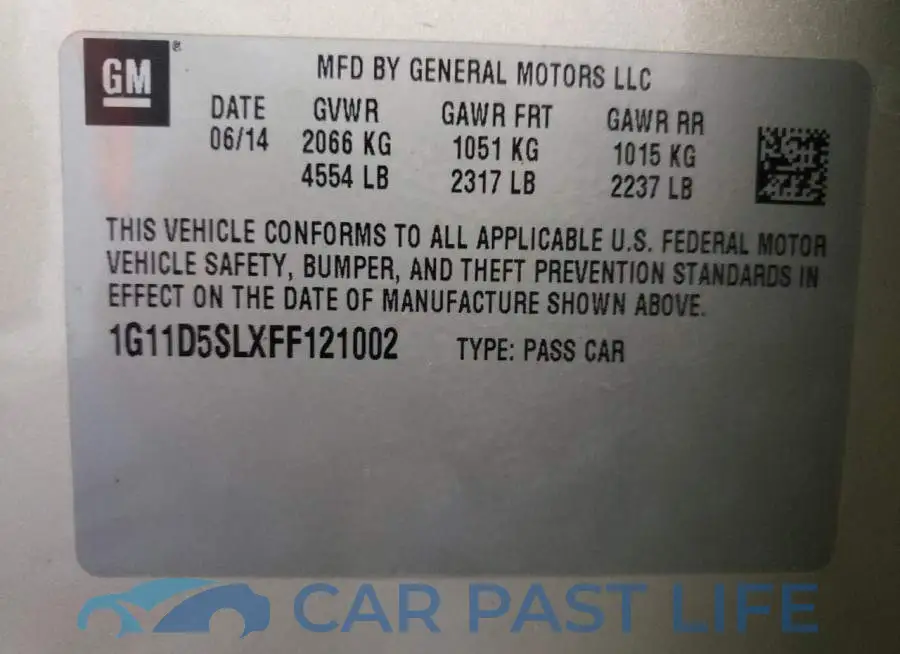 1G11D5SLXFF121002# 13