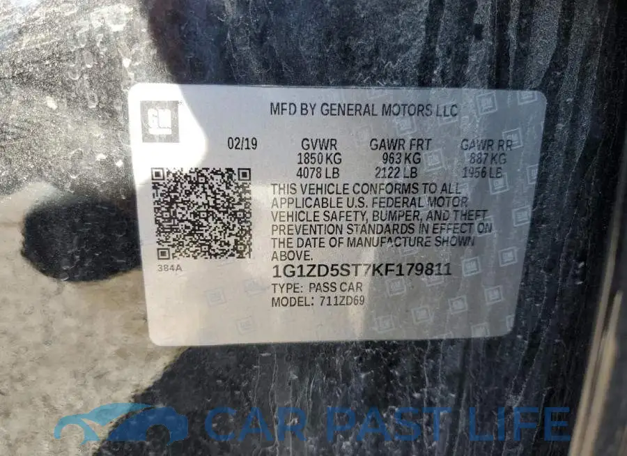 1G1ZD5ST7KF179811# 12