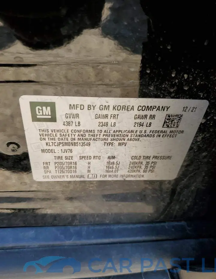 KL7CJPSM0NB513549# 13