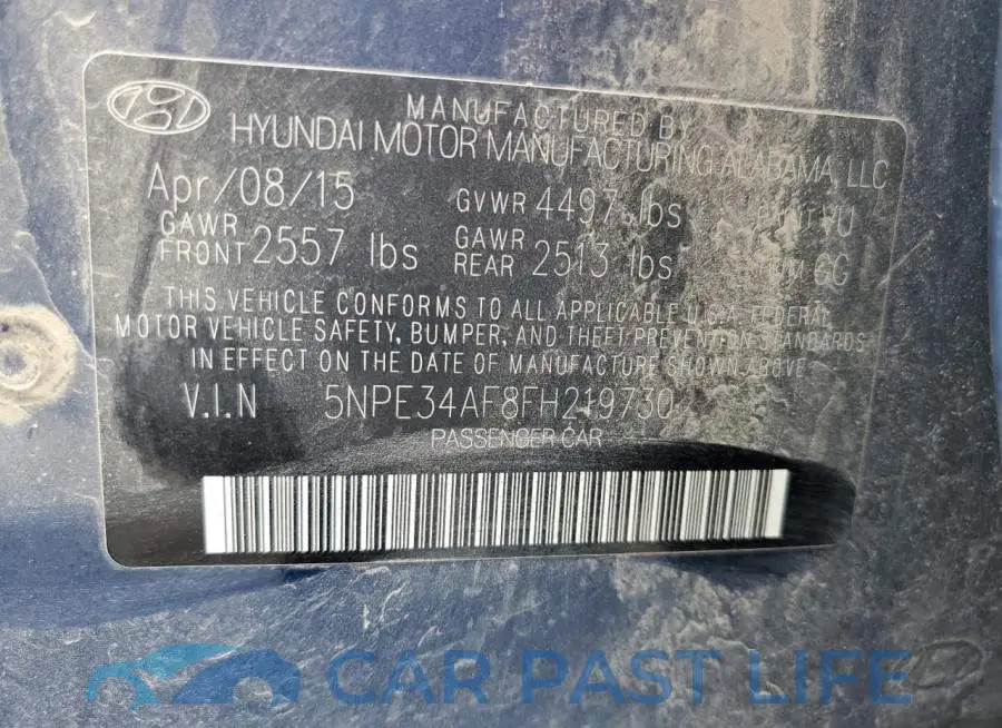 5NPE34AF8FH219730# 12