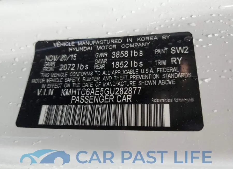 KMHTC6AE5GU282877# 12