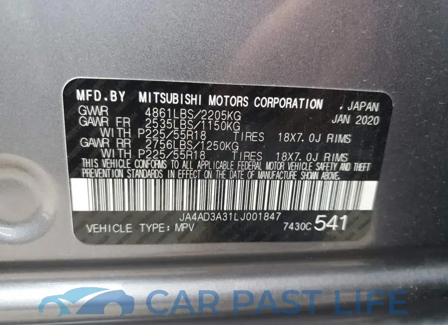 JA4AD3A31LJ001847# 13