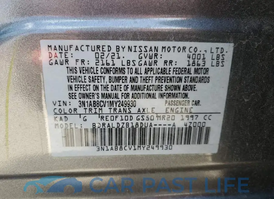 3N1AB8CV1MY249930# 12