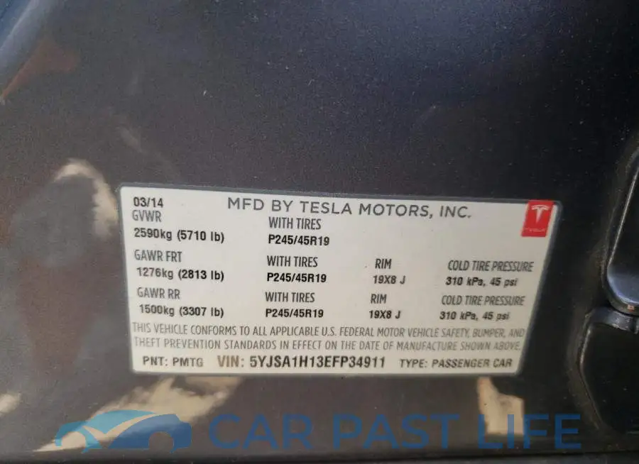 5YJSA1H13EFP34911# 12