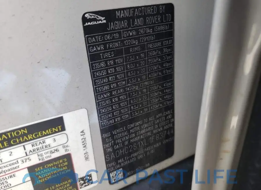 SADHC2S1XL1F83744# 12