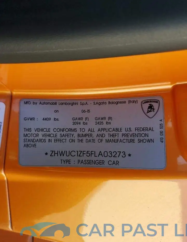 ZHWUC1ZF5FLA03273# 10