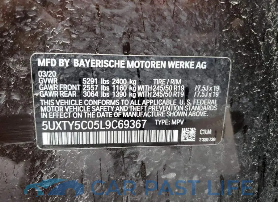 5UXTY5C05L9C69367# 13