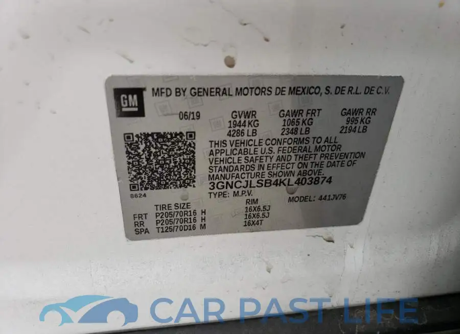 3GNCJLSB4KL403874# 13