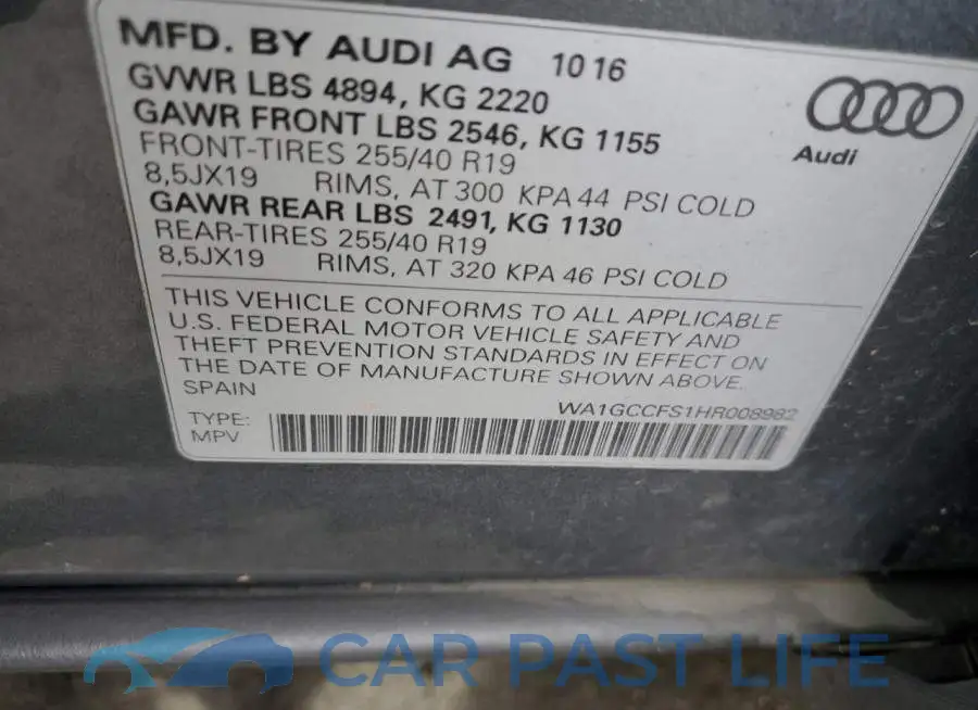 WA1GCCFS1HR008982# 13