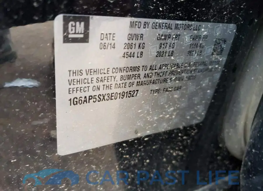 1G6AP5SX3E0191527# 12
