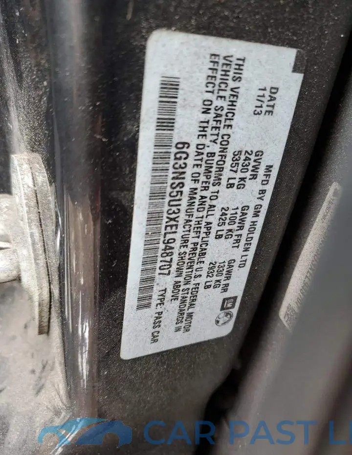 6G3NS5U3XEL948707# 12
