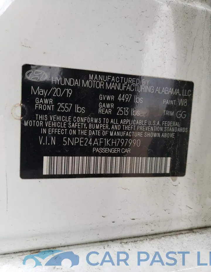 5NPE24AF1KH797990# 12