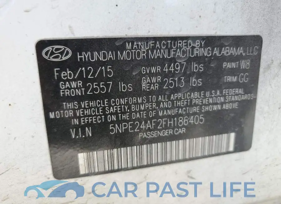 5NPE24AF2FH186405# 12