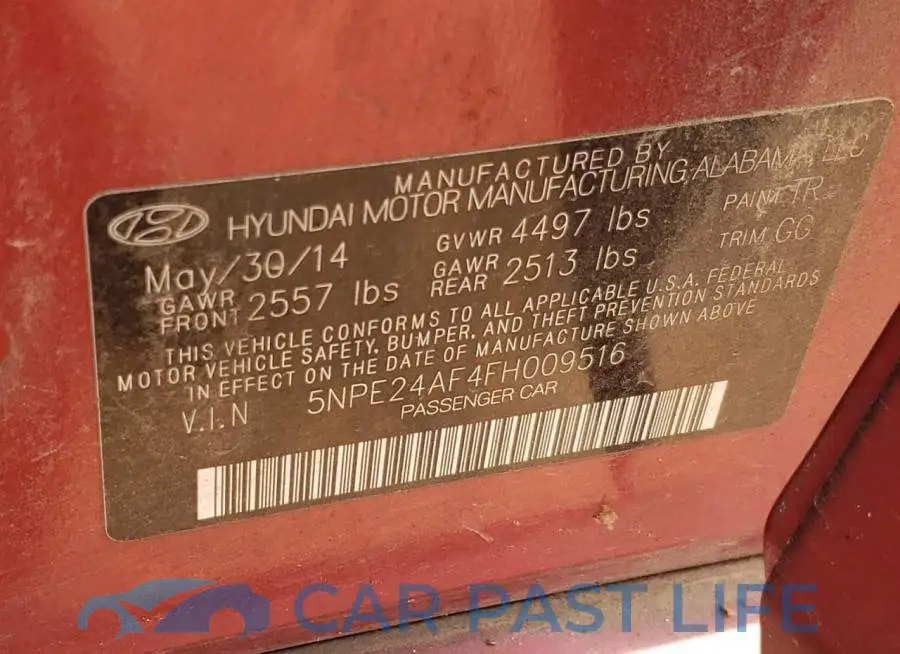 5NPE24AF4FH009516# 12