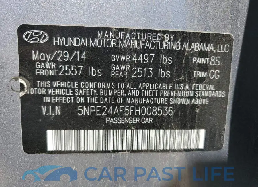 5NPE24AF5FH008536# 12