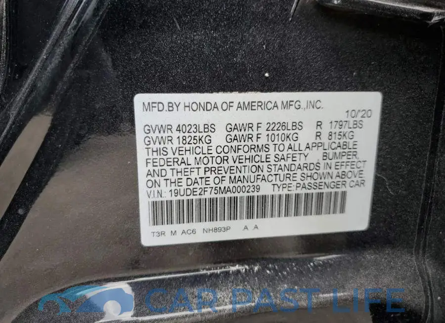 19UDE2F75MA000239# 12