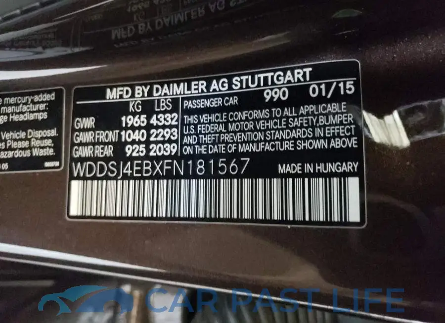 WDDSJ4EBXFN181567# 12